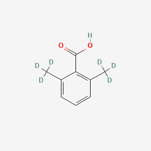 molecular formula C₉H₄D₆O₂ B1146542 2,6-Dimethylbenzoic Acid-d6 CAS No. 58310-17-1
