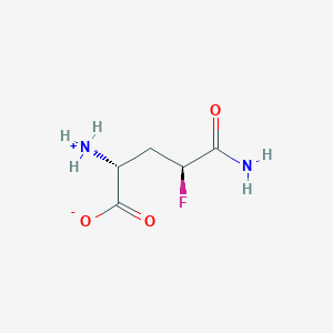 molecular formula C₅H₉FN₂O₃ B1146544 DL-erythro-4-Fluoroglutamine CAS No. 238418-67-2