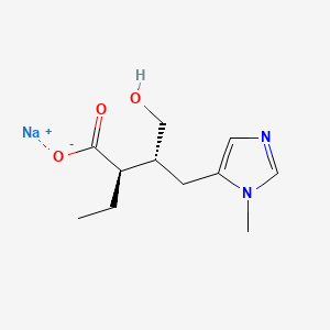 molecular formula C₁₁H₁₇N₂NaO₃ B1146557 Isopilocarpic Acid Sodium Salt CAS No. 92598-79-3