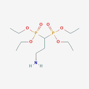 molecular formula C11H23NO6P2-4 B114656 Tetraethyl(3-aminopropylidene)bisphosphonate CAS No. 141473-49-6