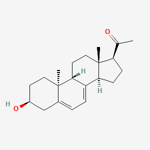 molecular formula C₂₁H₃₀O₂ B1146569 1-[(3S,9R,10S,13S,14R,17S)-3-Hydroxy-10,13-dimethyl-2,3,4,9,11,12,14,15,16,17-decahydro-1H-cyclopenta[a]phenanthren-17-yl]ethanone CAS No. 1819-14-3
