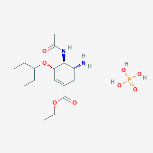molecular formula C₁₆H₃₁N₂O₈P B1146570 ent-奥司他韦磷酸酯 CAS No. 1035895-89-6