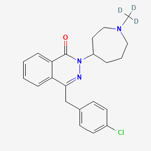 molecular formula C₂₂H₂₁D₃ClN₃O B1146578 4-[(4-Chlorophenyl)methyl]-2-[1-(trideuteriomethyl)azepan-4-yl]phthalazin-1-one CAS No. 758637-88-6