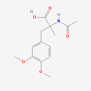molecular formula C₁₄H₁₉NO₅ B1146590 2-Acetamido-3-(3,4-dimethoxyphenyl)-2-methylpropanoic acid CAS No. 5934-66-7