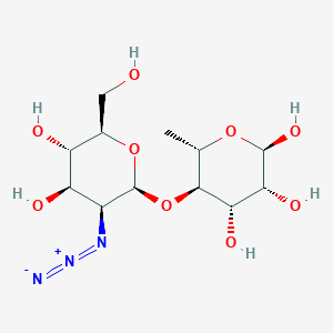 (2R,3R,4S,5R,6S)-5-[(2S,3S,4R,5S,6R)-3-azido-4,5-dihydroxy-6-(hydroxymethyl)oxan-2-yl]oxy-6-methyloxane-2,3,4-triol