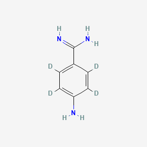4-Amino-2,3,5,6-tetradeuteriobenzenecarboximidamide