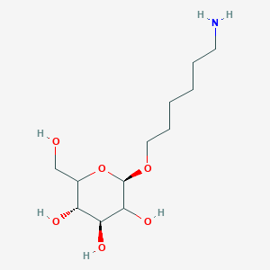 molecular formula C₁₂H₂₅NO₆ B1146606 6-Aminohexyl beta-D-glucopyranoside CAS No. 56981-41-0