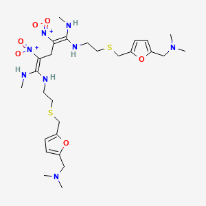molecular formula C27H44N8O6S2 B1146619 2,2'-Methylene bis(ranitidine) CAS No. 207592-21-0