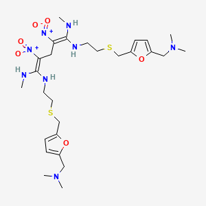molecular formula C₂₇H₄₄N₈O₆S₂ B1146619 雷尼替丁杂质 I CAS No. 207592-21-0