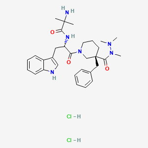 molecular formula C₃₁H₄₄Cl₂N₆O₃ B1146622 Anamorelin dihydrochloride CAS No. 1469995-93-4