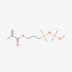 molecular formula C12H26O4Si2 B1146633 Polydimethylsiloxane, monomethacryloxypropyl terminated CAS No. 146632-07-7