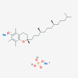 molecular formula C₂₉H₄₉Na₂O₅P B1146636 α-生育酚磷酸二钠盐 CAS No. 90940-45-7