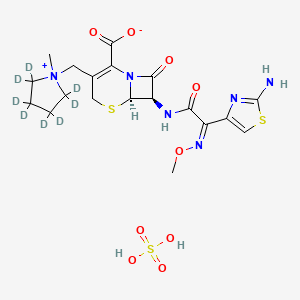 molecular formula C₁₉H₁₈D₈N₆O₉S₃ B1146652 Cefepime D8 Sulfate CAS No. 131857-33-5