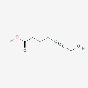 molecular formula C₈H₁₂O₃ B1146653 Methyl 7-hydroxyhept-5-ynoate CAS No. 50781-91-4