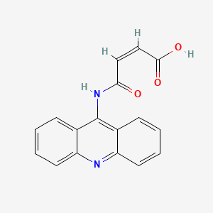 molecular formula C₁₇H₁₂N₂O₃ B1146655 N-(9-吖啶基)马来酰胺酸 CAS No. 66891-55-2