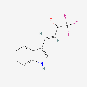 molecular formula C12H8F3NO B1146656 反式-1,1,1-三氟-4-(3-吲哚基)-3-丁烯-2-酮 CAS No. 153532-01-5