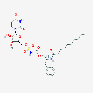 5'-O-(((2-Decanoylamino-3-phenylpropyloxycarbonyl)amino)sulfonyl)uridine