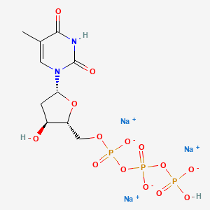 molecular formula C10H14N2Na3O14P3 B1146662 Thymidine 5'-triphosphate sodium salt CAS No. 18423-43-3
