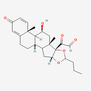 molecular formula C25H32O6 B1146664 21-Dehydro Budesonide CAS No. 85234-63-5