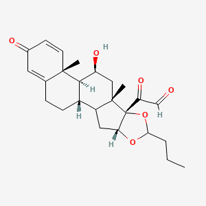 molecular formula C₂₅H₃₂O₆ B1146664 21-脱氢布地奈德 CAS No. 85234-63-5