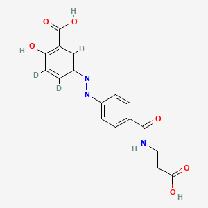 molecular formula C17H15N3O6 B1146671 Balsalazide-d3 