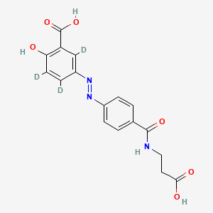 molecular formula C₁₇H₁₂D₃N₃Na₂O₆ B1146671 Balsalazide-d3 CAS No. 1246834-21-8