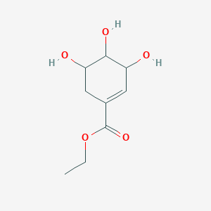 molecular formula C₉H₁₄O₅ B1146673 Shikimic acid ethyl ester CAS No. 101769-63-5