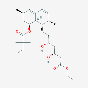 molecular formula C₂₇H₄₄O₆ B1146677 Simvastatin Hydroxy Acid Ethyl Ester CAS No. 864357-87-9