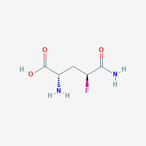 (2R,4R)-2-amino-4-carbamoyl-4-fluorobutanoic acid
