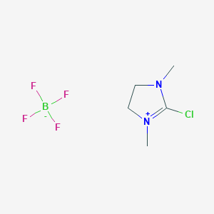molecular formula C5H10ClN2.BF4 B1146694 2-Chloro-1,3-dimethylimidazolidinium tetrafluoroborate CAS No. 153433-26-2