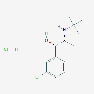 Benzenemethanol, 3-chloro-a-[1-[(1,1-dimethylethyl)amino]ethyl]-,hydrochloride, (R*,S*)-