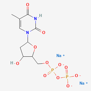 Disodium;[[3-hydroxy-5-(5-methyl-2,4-dioxopyrimidin-1-yl)oxolan-2-yl]methoxy-oxidophosphoryl] phosphate
