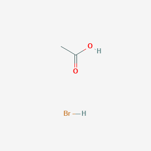 molecular formula HBr B1146705 Acetic acid, mixt. with hydrobromic acid CAS No. 37348-16-6