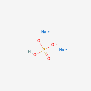 molecular formula Na2HPO4 B1146713 Disodium hydrogen phosphate CAS No. 7558-79-4