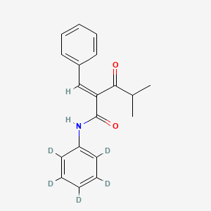 Pentanamide, 4-methyl-3-oxo-N-(phenyl-d5)-2-(phenylmethylene)-(9CI)