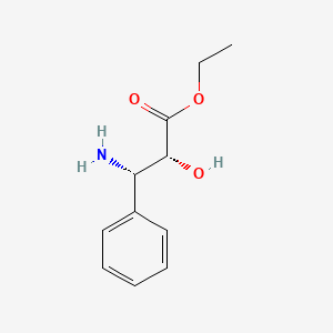 molecular formula C₁₈H₁₉NO₄ B1146739 (2r,3s)-3-Phenylisoserine ethyl ester CAS No. 153433-80-8