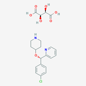 (S)-2-((4-Chlorophenyl)(piperidin-4-yloxy)methyl)pyridine (2R,3R)-2,3-dihydroxysuccinate