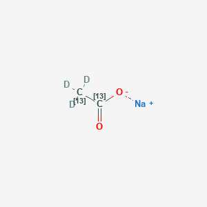 molecular formula ¹³C₂D₃NaO₂ B1146745 Sodium acetate-13C2,d3 CAS No. 123333-80-2