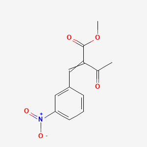 molecular formula C12H11NO5 B1146746 Methyl 2-(3-nitrobenzylidene)acetoacetate CAS No. 119128-13-1