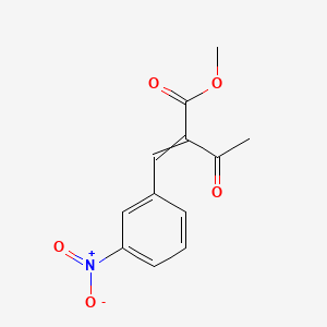 molecular formula C₁₂H₁₁NO₅ B1146746 Methyl 2-(3-nitrobenzylidene)acetoacetate CAS No. 119128-13-1