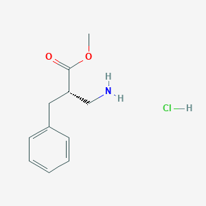 Methyl (2S)-2-(aminomethyl)-3-phenylpropanoate;hydrochloride