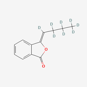molecular formula C₁₂H₄D₈O₂ B1146757 3-Butylidene Phthalide-d8 CAS No. 1795142-65-2