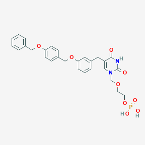 molecular formula C28H29N2O9P B114676 Benzyoxybenzyloxybenzylacyclouridine monophosphate CAS No. 141673-56-5