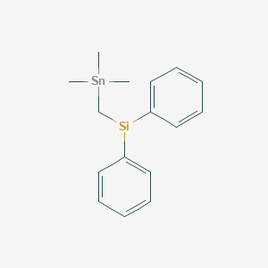 molecular formula C16H22SiSn B1146760 Diphenyl[(trimethylstannyl)methyl]silane CAS No. 149013-84-3