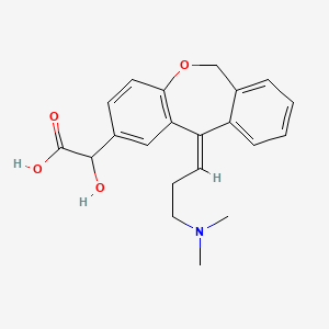 molecular formula C₂₁H₂₃NO₄ B1146763 alpha-Hydroxyolopatadine CAS No. 1331822-32-2