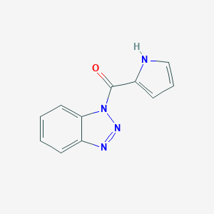 molecular formula C11H8N4O B114677 1-(2-Pyrrolecarbonyl)benzotriazole CAS No. 144223-32-5