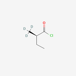 molecular formula C₅H₆D₃ClO B1146786 (S)-2-Methylbutyric Acid Chloride-d3 CAS No. 1217722-29-6