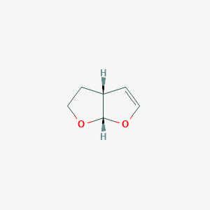 molecular formula C6H8O2 B1146788 (3aR,6aS)-2,3,3a,6a-tetrahydrofuro[2,3-b]furan CAS No. 109789-21-1