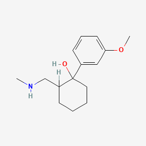molecular formula C₁₅H₂₄ClNO₂ B1146794 N-Desmethyltramadol CAS No. 1018989-94-0