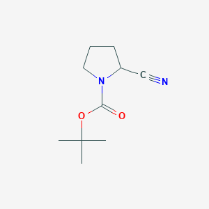 molecular formula C10H16N2O2 B114680 tert-Butyl 2-cyanopyrrolidine-1-carboxylate CAS No. 144688-70-0